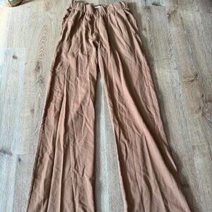 Talentless Brown French Terry Lounge Women’s Wide Leg Sweatpants Size S